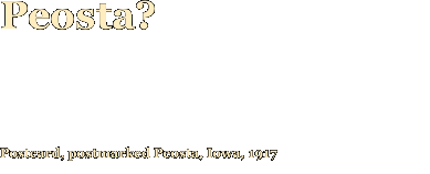 Peosta?    