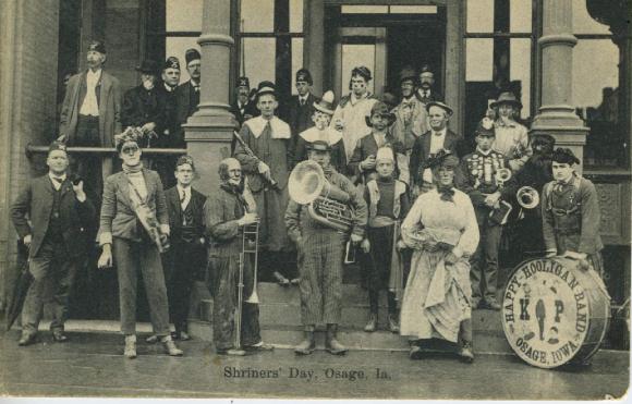 Iowa, Battle Creek Military Band parade 1908