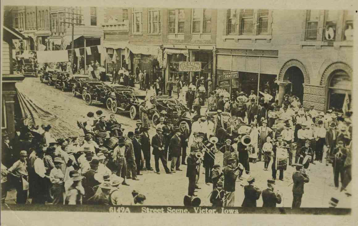 Iowa, Battle Creek Military Band parade 1908